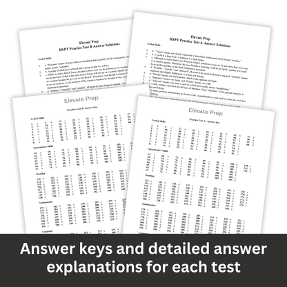 HSPT: Two Full-Length Practice Tests