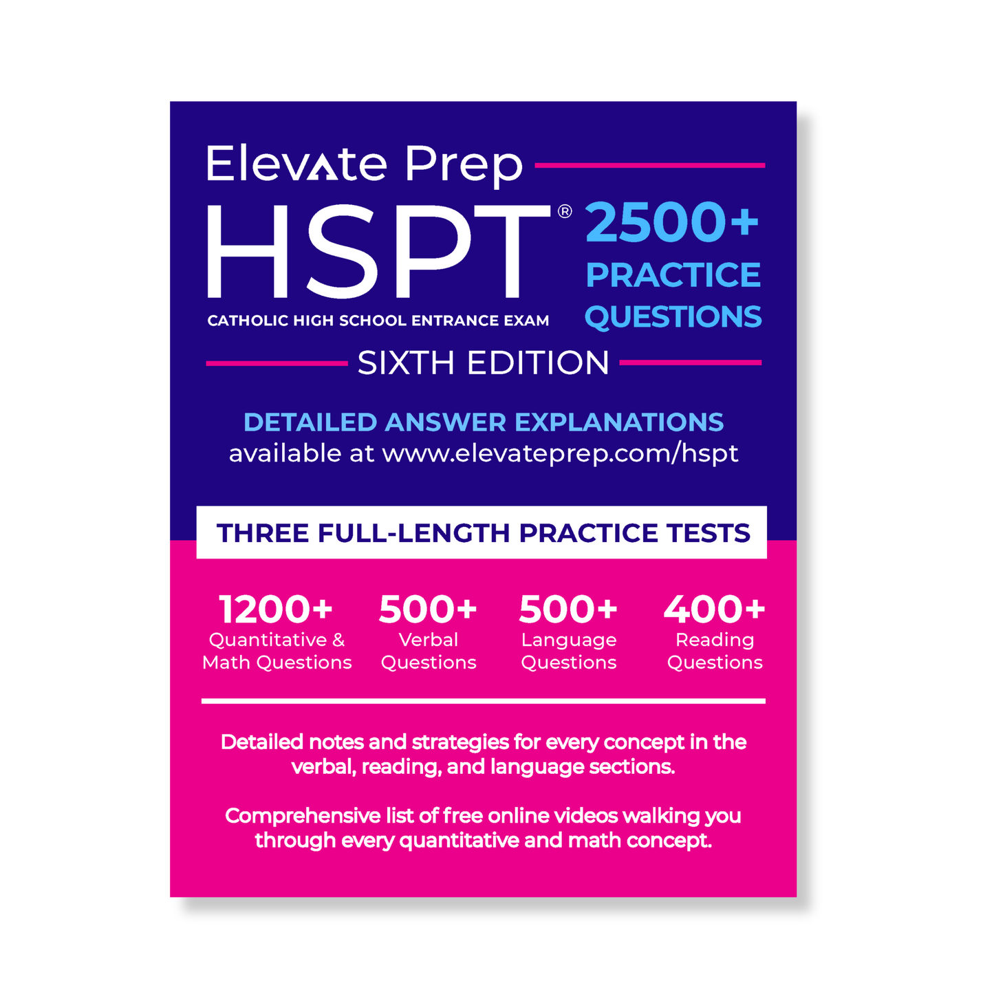 HSPT: 2500+ Practice Questions Workbook